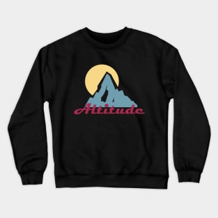 Mountain - retro / vintage outdoor design Crewneck Sweatshirt